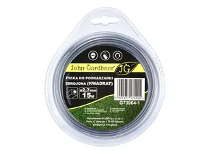ŻYŁKA TNĄCA DO KOS I PODKASZAREK 2,7 MM 15 MB JG G73964-1 KWADRAT ZBROJONA - Akcesoria do kos i kosiarek - miniaturka - grafika 1