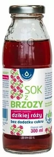 Producent niezdefiniowany Sok z brzozy z dziką różą bez cukru 300ml - Zdrowa żywność - miniaturka - grafika 1