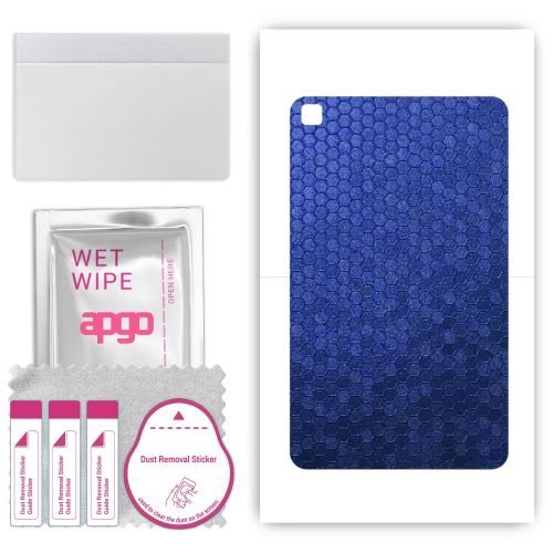 folia naklejka skórka strukturalna na TYŁ do Samsung Galaxy Tab S6 WiFi SM-P613 - Plaster Miodu Niebieski - apgo SKINS
