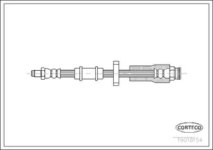 Przewód hamulcowy elastyczny Corteco 19018154 - Przewody hamulcowe - miniaturka - grafika 1