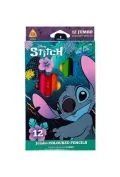 Przybory szkolne - Patio Kredki ołówkowe trójkątne Jumbo Disney Core Stitch 12 kolorów - miniaturka - grafika 1