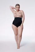 Majtki damskie - Figi wyszczuplające 141 (wysoka talia) Czarne - miniaturka - grafika 1