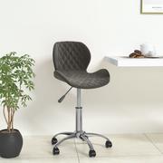 Fotele i krzesła biurowe - vidaXL Krzesło biurowe Obrotowe krzesło biurowe ciemnoszare tapicerowane aksamitem 3088329 - miniaturka - grafika 1
