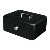 Inne akcesoria elektryczne - Metalowa KASETKA na pieniądze skrytka SEJF na klucz KASA - mała - miniaturka - grafika 1