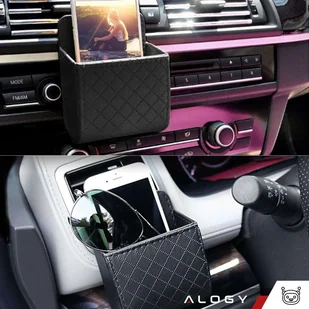 2x Organizer samochodowy na kratkę uchwyt zaczep do kratki auta samochodu box Alogy Car Air Vent Czarny - Części i akcesoria do laptopów - miniaturka - grafika 12