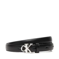 Paski - Pasek Damski Calvin Klein LV04F7055G Czarny - miniaturka - grafika 1