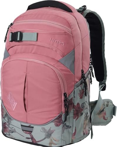 Nitro Superhero plecak szkolny, plecak, odpinany pas biodrowy, wytrzymała płyta dolna, torba termiczna, Wororose, 30 L, Casual