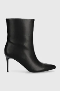 Steve Madden botki Lyricals damskie kolor czarny na szpilce SM11002592 - Botki damskie - miniaturka - grafika 1