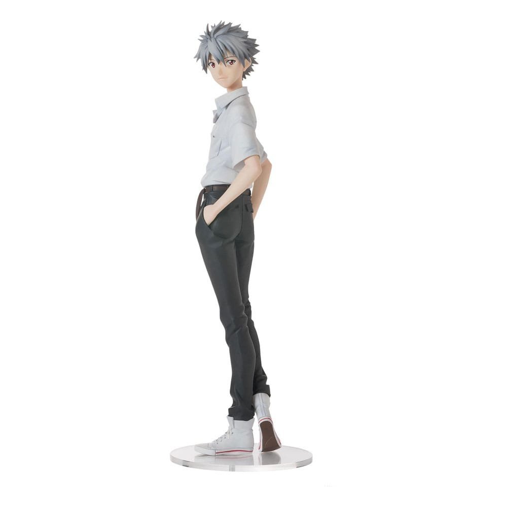 Figurka PVC Kaworu Nagisa w mundurze z Rebuild of Evangelion 22 cm - Platinum