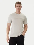 Koszulki męskie - Calvin Klein T-Shirt LV04LF810G Écru Regular Fit - miniaturka - grafika 1