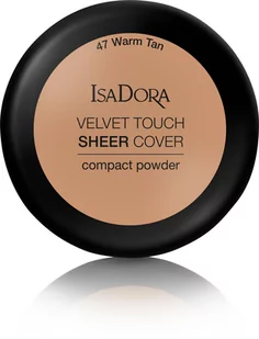IsaDora Velvet Touch Sheer Cover Compact Powder 47 Warm Tan - Pudry do twarzy - miniaturka - grafika 1