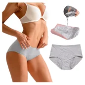 Pieluchy dla dorosłych - MAJTKI MENSTRUACYJNE SZARE XL NIEPRZECIEKAJĄCE - miniaturka - grafika 1