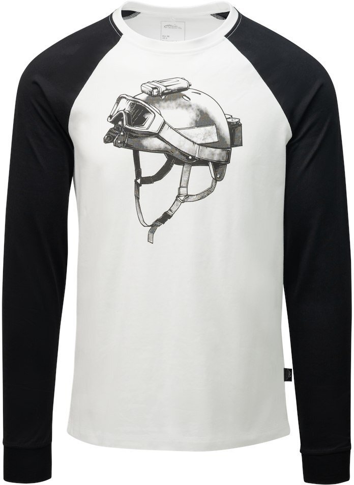 Helikon-Tex T-shirt Long Sleeve Delta Helmet - Biały
