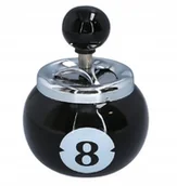 Pozostałe akcesoria barmańskie - Popielniczka W Kształcie Bili Nr 8 Do Bilarda/ Gentelo - miniaturka - grafika 1