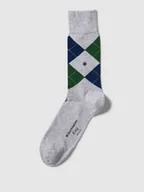 Skarpetki męskie - Skarpety ze wzorem w kratę model ‘KING’ - miniaturka - grafika 1