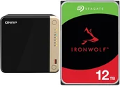 Serwery plików NAS i macierze dyskowe - Serwer plików Qnap TS-464-8G + Seagate IronWolf 12TB ST12000VN0008 - miniaturka - grafika 1
