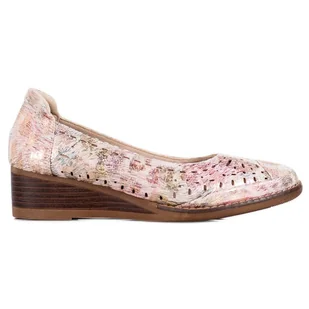 Czółenka Na Koturnie VINCEZA wielokolorowe - Vinceza - Czółenka - miniaturka - grafika 1