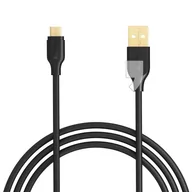 Kable USB - Aukey CB-MD1 Black szybki kabel Quick Charge micro USB-USB 1m 5A 480 Mbps AKAUKKUCBMD1000 - miniaturka - grafika 1