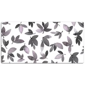 Podkładki na biurko - Podkładka na całe biurko Szare listki 120x60 cm - miniaturka - grafika 1