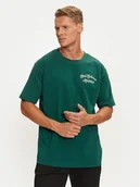 Koszulki męskie - New Balance T-Shirt MT43556 Zielony Regular Fit - miniaturka - grafika 1