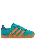 Buty dla dziewczynek - adidas Sneakersy Gazelle JR5946 Zielony - miniaturka - grafika 1