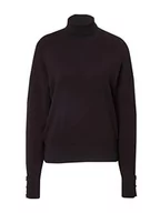Swetry damskie - Scotch & Soda Maison Black Bean 5122, damski sweter z golfem, luźny krój, L - miniaturka - grafika 1
