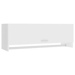 vidaXL Szafka, biała, 100 x 32,5 x 35 cm, płyta wiórowa - Szafki do salonu - miniaturka - grafika 1