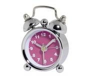 Zegary - Hama - Mały budzik 1xLR44/LR1130 chrom/różowy - miniaturka - grafika 1