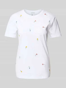 T-shirt z wyhaftowanym motywem - Koszulki i topy damskie - miniaturka - grafika 1