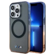 Etui i futerały do telefonów - BMW BMHMP15XHTGE iPhone 15 Pro Max 6.7" szary/grey hardcase Gradient Bumper MagSafe - miniaturka - grafika 1