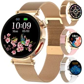 Smartwatch - SMARTWATCH ZEGAREK DAMSKI POMIAR CUKRU GLUKOZA EKG TĘTNO CIŚNIENIE MENU PL - miniaturka - grafika 1