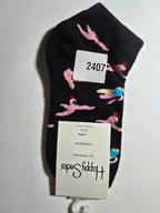 Skarpetki męskie - Kolorowe skarpety Happy Socks stopki unisex rozmiar 36-40 (2407) - miniaturka - grafika 1