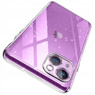 Etui i futerały do telefonów - Etui do iPhone 15 SILICONE BROKAT CASE + SZKŁO 9H - miniaturka - grafika 1