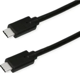 Kabel USB Roline USB-C - USB-C 0.5 m Czarny 11.44.9070 - Kable USB - miniaturka - grafika 1