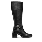 Kozaki damskie - Kozaki Geox D Serilda 60 D56XXB 00043 C9999 Czarny - miniaturka - grafika 1