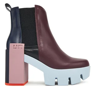 Botki United Nude Grip Chelsea Mid IV 1095992516 Bordowy - Botki damskie - miniaturka - grafika 1