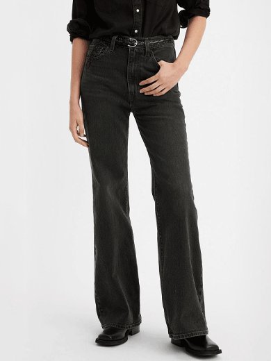 jeansy damskie levis a7503 0007 - ribcage bell on the town no crackle
