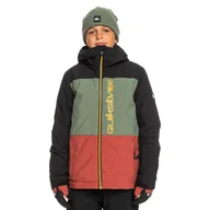 Kurtki narciarskie - Dziecięca Kurtka ocieplana QUIKSILVER SIDE HIT YOUTH JK EQBTJ03186-KVJ0 – Wielokolorowy - miniaturka - grafika 1