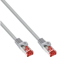 Kable światłowodowe - InLine Intos Patch Kabel Sieciowy S/FTP PiMF Cat.6 250MHz copper halogen free szary 25m 76925 - miniaturka - grafika 1