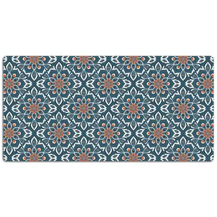 Podkładka na biurko Niebiesko-biała mandala 120x60 cm - Podkładki na biurko - miniaturka - grafika 1