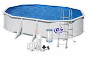 Baseny ogrodowe - Basen ogrodowy stalowy Bora Bora 610x375cm GRE - miniaturka - grafika 1