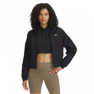 Kurtki damskie - Damska kurtka treningowa Under Armour UA Rival Woven Jacket - czarna - miniaturka - grafika 1