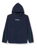 Bluzy i sweterki niemowlęce - Champion Legacy Legacy Outdoor Polar Fleece B - Koszykówka Filament Polar Fleece Bluza z Kapturem, Granatowy 11-12 Lat Dziecko FW23, Blu Marino, 11-12 lat - miniaturka - grafika 1