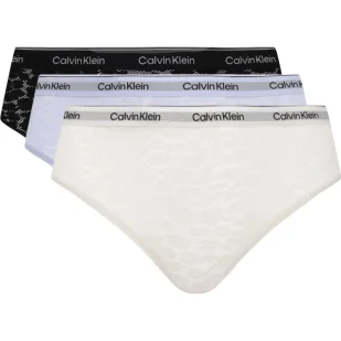 Calvin Klein Underwear Koronkowe figi brazylijskie 3-pack - Majtki damskie - miniaturka - grafika 1