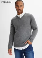 Swetry damskie - Sweter z wełny z domieszką materiału Good Cashmere Standard, z dekoltem w serek - bonprix - miniaturka - grafika 1