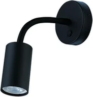 Lampy ścienne - Nowodvorski Kinkiet LAMPA ścienna EYE FLEX S 9068 minimalistyczna OPRAWA metalowa tuba na peszlu elastycznym czarna 9068 - miniaturka - grafika 1