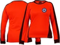 Odzież robocza - North Wind + medical Koszulka FLUO damska PRM PAŃSTWOWE RATOWNICTWO MEDYCZNE z długim rękawem - niebieskie logo - miniaturka - grafika 1