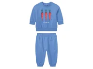 Komplety dla niemowląt - lupilu® Dres niemowlęcy chłopięcy, 2-częściowy, z bawełną organiczną (Niebieski, 74/80) - miniaturka - grafika 1