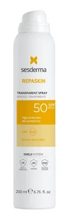 Sesderma Repaskin Transparent, Przezroczysty spray przeciwsłoneczny do ciała SPF50 - Balsamy i kremy do opalania - miniaturka - grafika 1