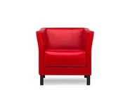 Fotele - Fotel ESPECTO czerwony, 74x71x67, ekoskóra - miniaturka - grafika 1